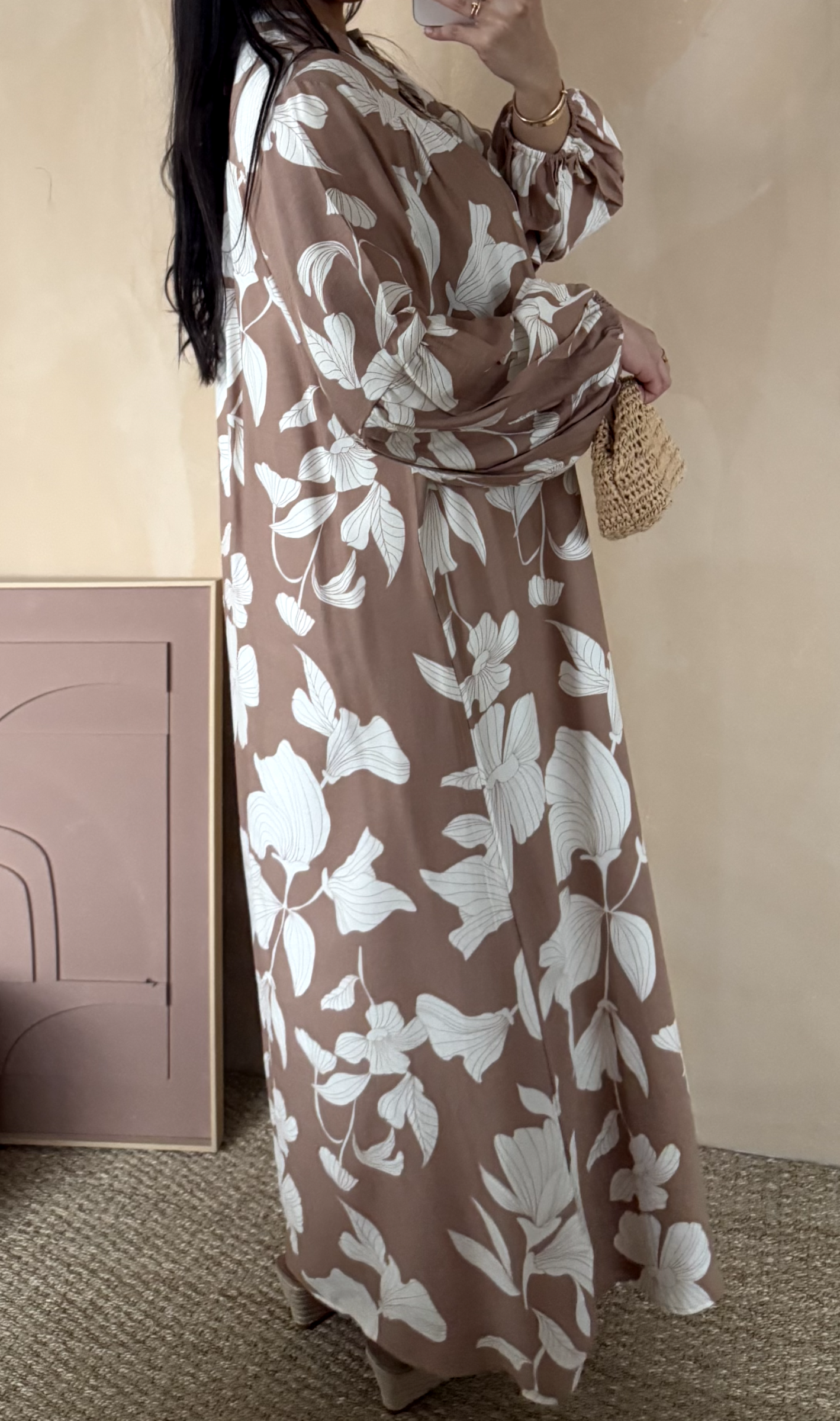 Maxi Jurk Pof - Taupe