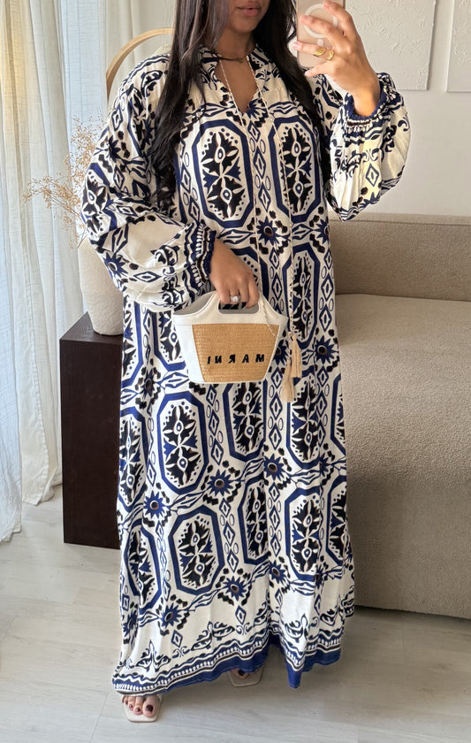 Maxi Jurk Beach - Blue