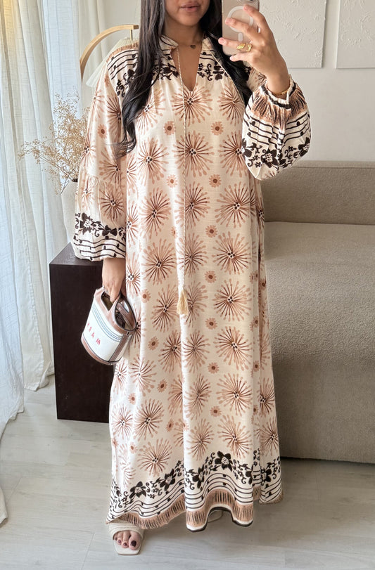 Maxi jurk Beach - Taupe