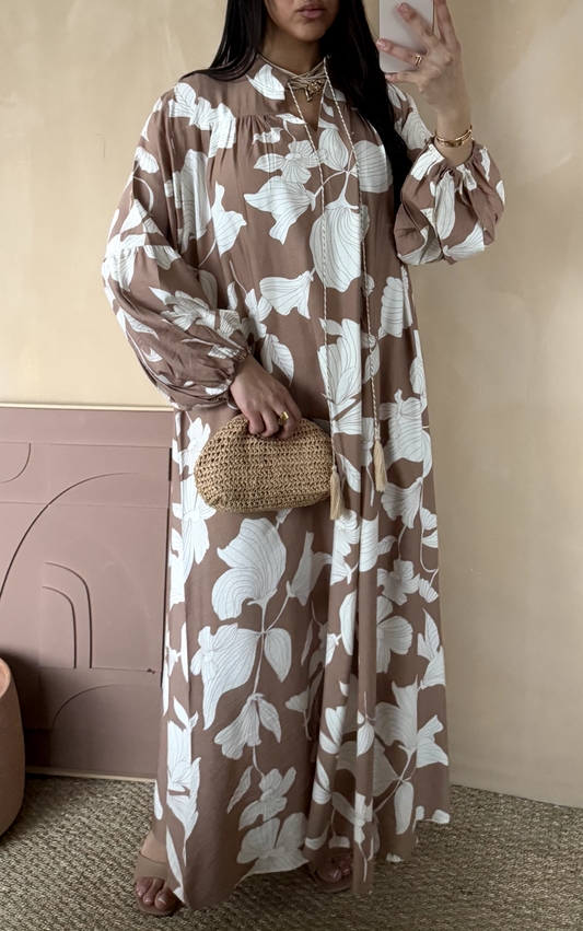 Maxi Jurk Pof - Taupe